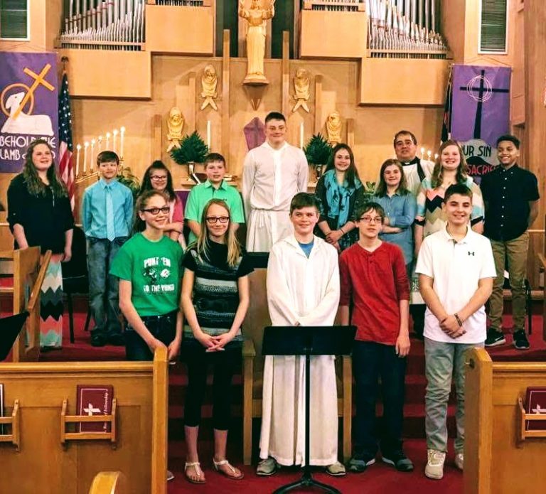 Cathecism Class Leads Special Service for Palm Sunday